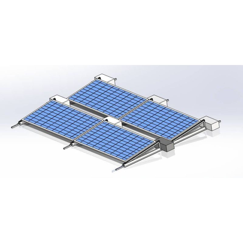 ขายึดอุปกรณ์เสริมพลังงานแสงอาทิตย์สำหรับหลังคาเรียบ Solar Roof Mount